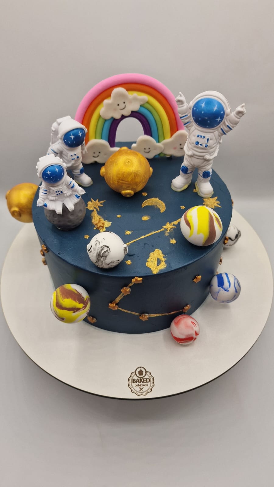 Bespoke custom celebration cake for Boys & Adventures handcrafted by Nicoleta